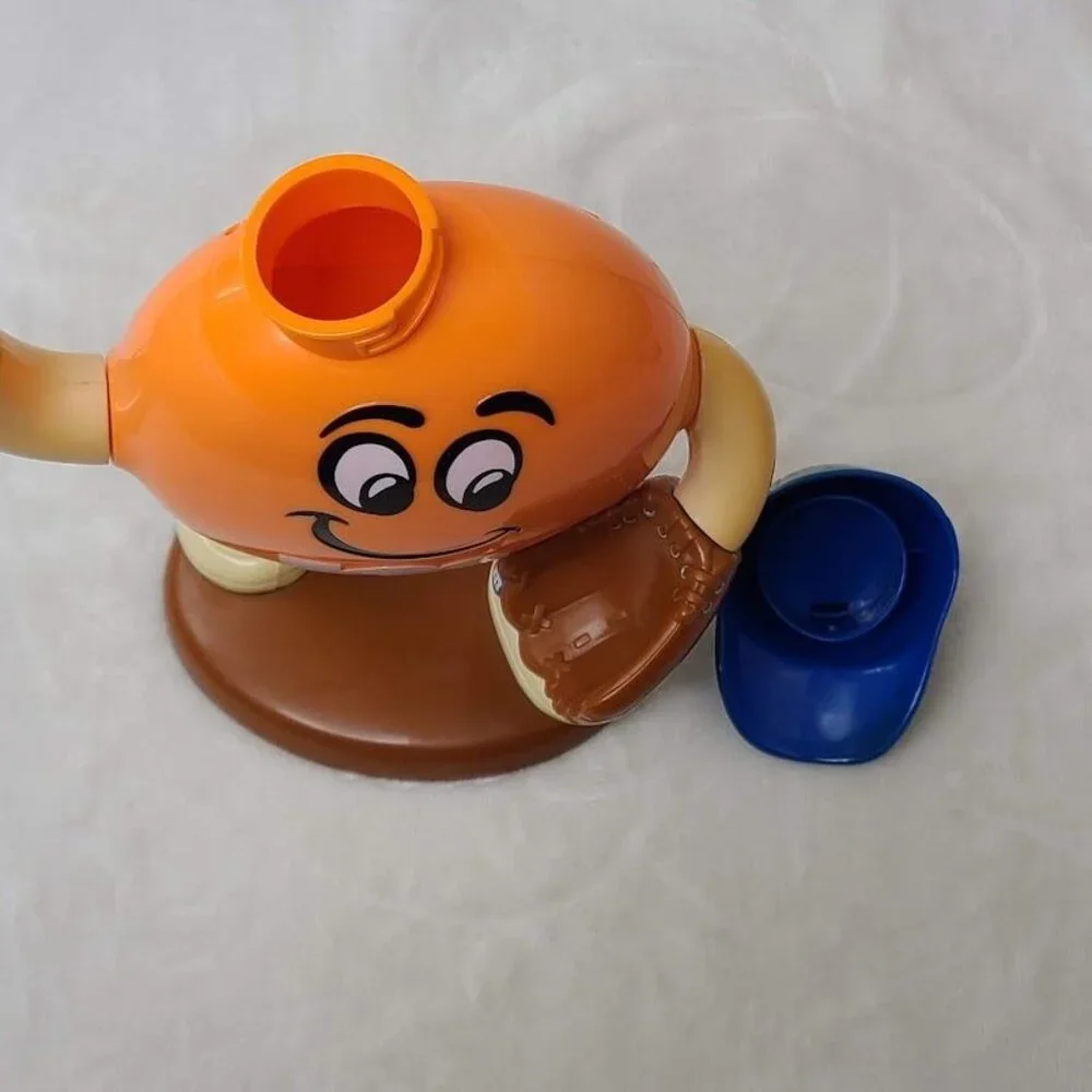 M&M's Sport Baseball Player Orange Candy Dispenser Limited Edition Blue Hat